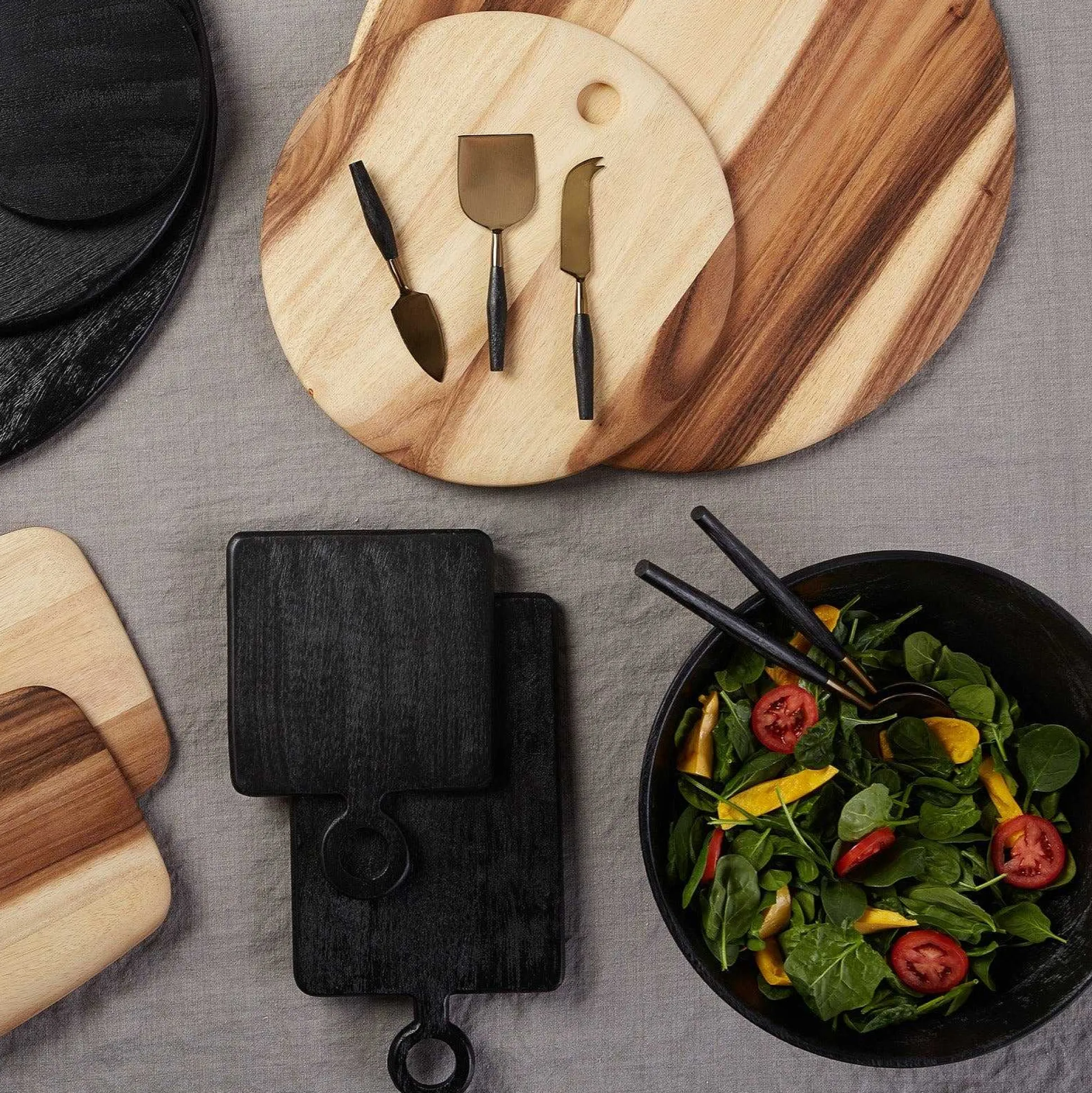 Acacia Round Serving Board