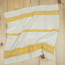 Aden Napkins, Natural with Yellow, Set of 4^Be Home Cheap