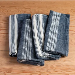 Aden Napkins, Navy with Natural, Set of 4^Be Home Flash Sale