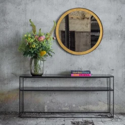 Aged Sofa Console, Charcoal