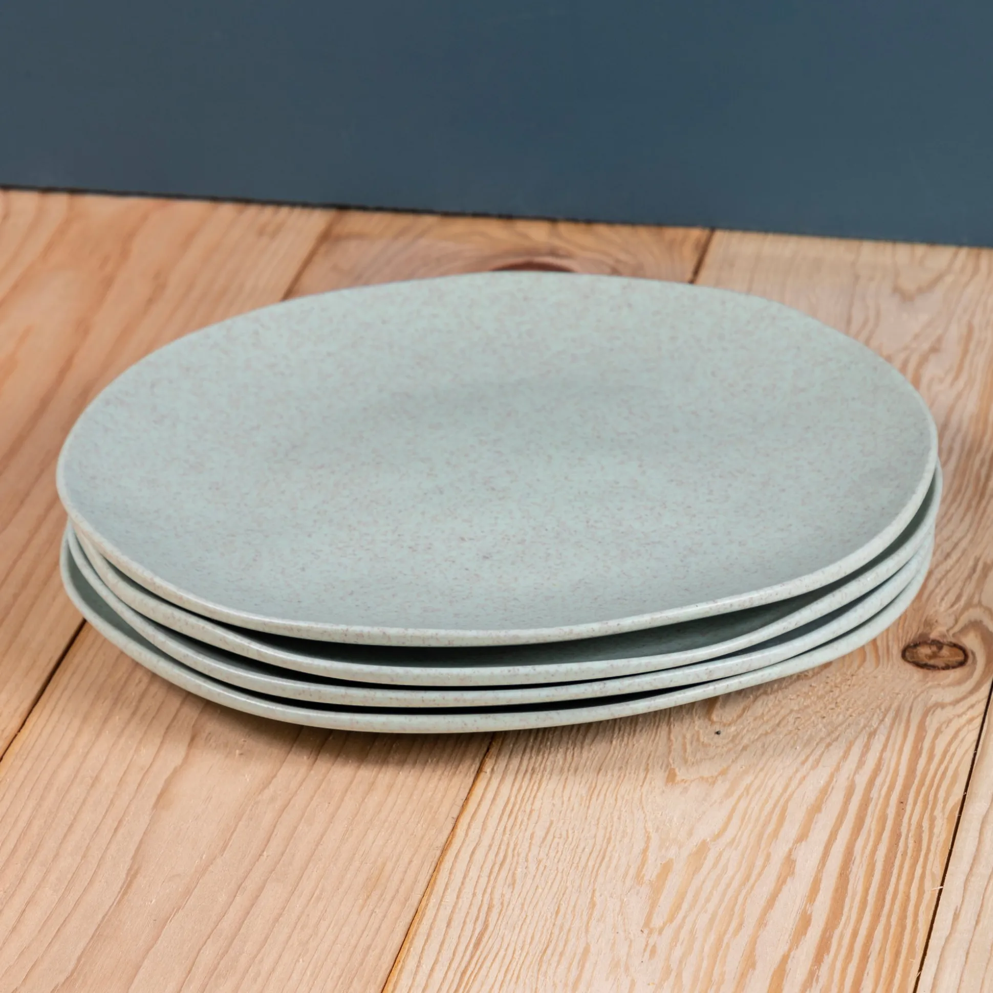 Al Fresco Organic Dinner Plate, Sage Green, Set of 4^Be Home Shop