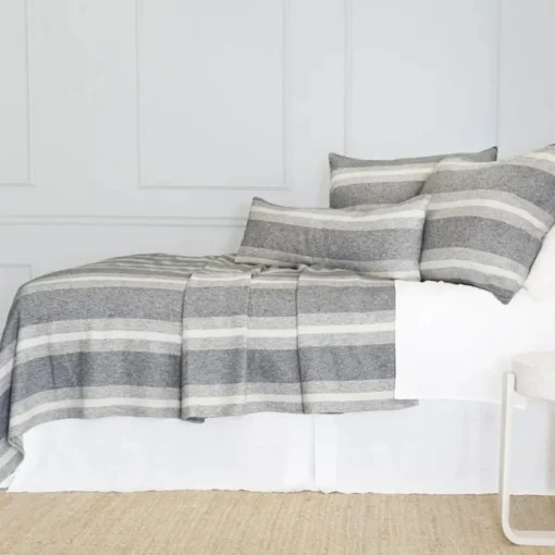 Alpine Blanket, King, Grey and Ivory^Be Home New