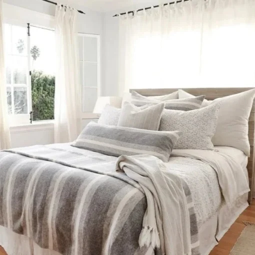 Alpine Lumbar Pillow, Grey and Ivory^Be Home Cheap