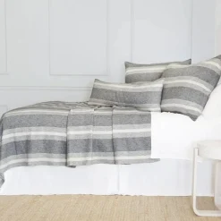 Alpine Oversized Throw, Grey and Ivory^Be Home Store
