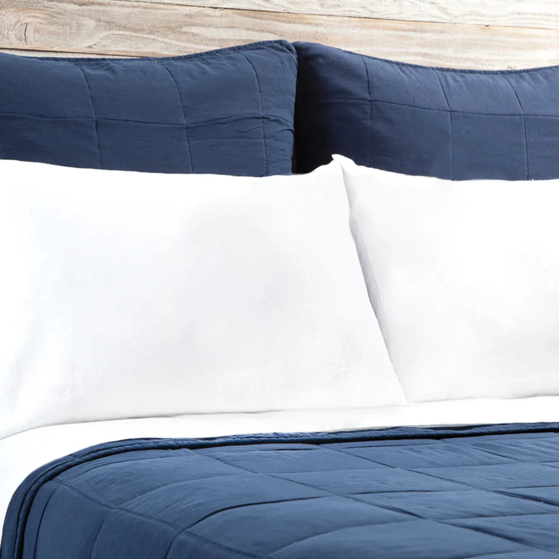 Antwerp Large Euro Sham, Navy^Be Home Store