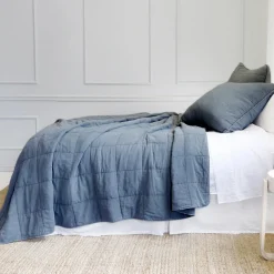 Antwerp Queen Coverlet, Navy^Be Home Clearance