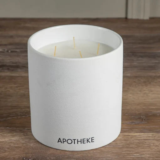 Apotheke Concrete 4-Wick Candle, White Vetiver^Be Home Online