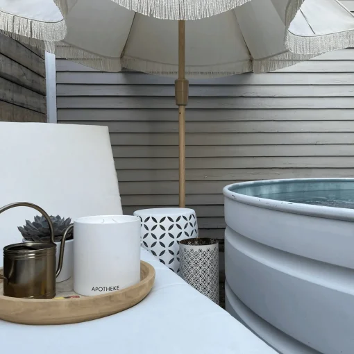 Apotheke Concrete 4-Wick Candle, White Vetiver^Be Home Online