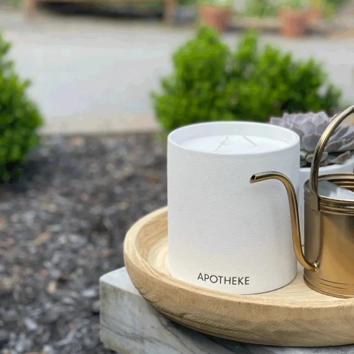 Apotheke Concrete 4-Wick Candle, White Vetiver^Be Home Online