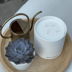 Apotheke Concrete 4-Wick Candle, White Vetiver^Be Home Online