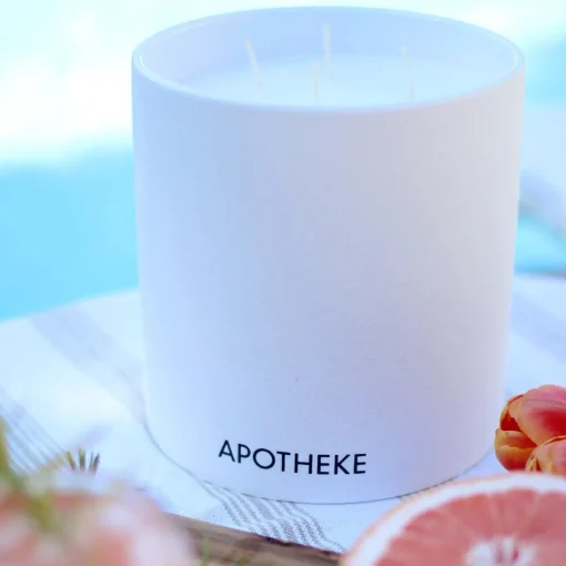 Apotheke Concrete 4-Wick Candle, Sea Salt Grapefruit^Be Home Outlet