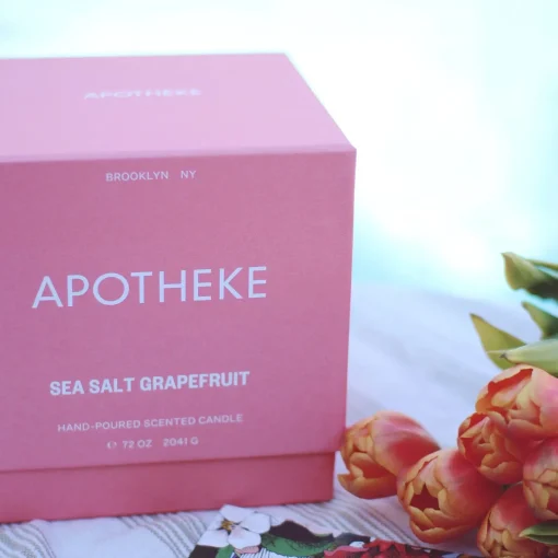 Apotheke Concrete 4-Wick Candle, Sea Salt Grapefruit^Be Home Outlet