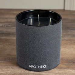 Apotheke Concrete 4-Wick Candle, Charcoal^Be Home Store