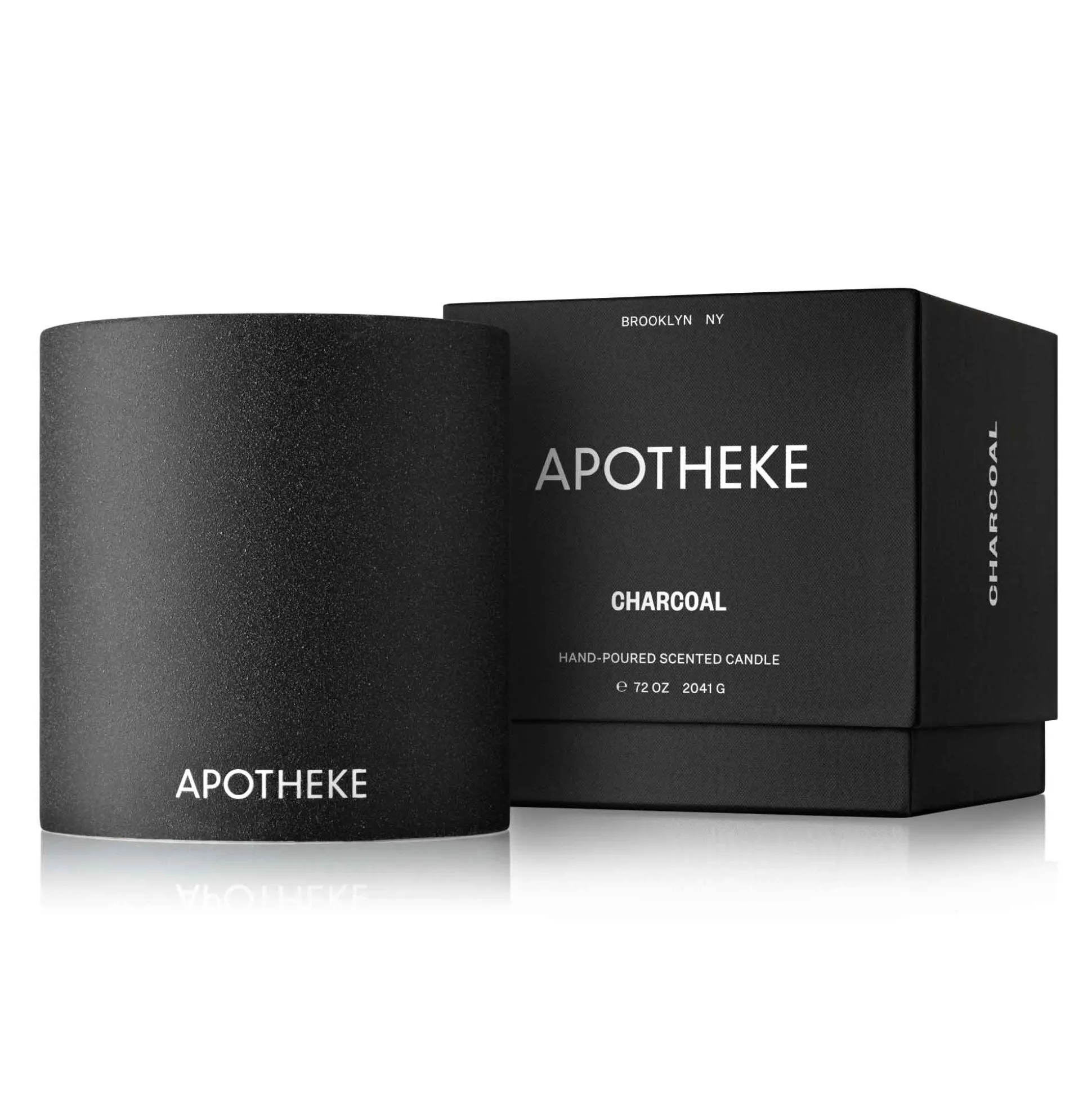 Apotheke Concrete 4-Wick Candle, Charcoal^Be Home Store