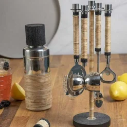 Arendal Rattan Cocktail Shaker