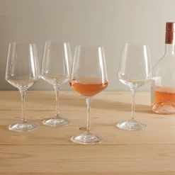 Aria White Wine Glass, Set of 6^Be Home Fashion