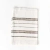 Avery Hand Towel, Natural with Grey