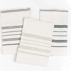 Avery Hand Towel, Natural with Grey