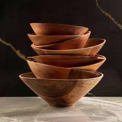 Azucar Cherry Wood Handled Bowl