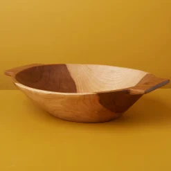 Azucar Cherry Wood Handled Bowl^Be Home Discount