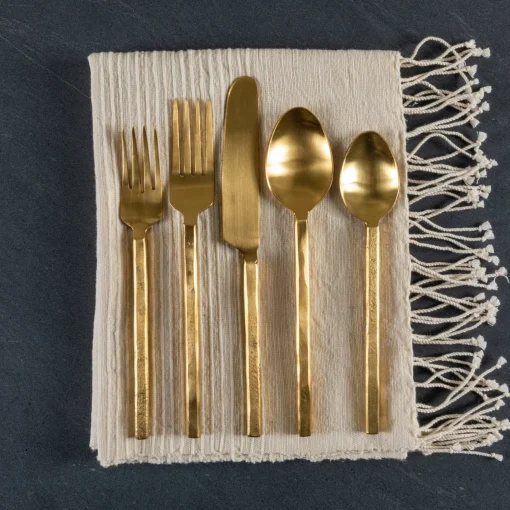 Azura Flatware Set, Gold^Be Home Best Sale