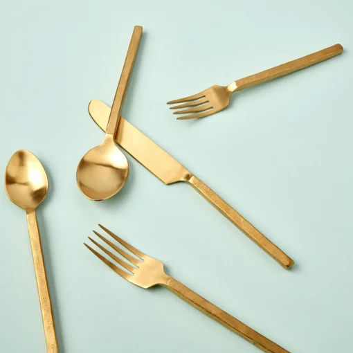 Azura Flatware Set, Gold^Be Home Best Sale