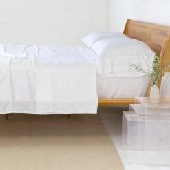 Bamboo Queen Sheet Set, White^Be Home Sale