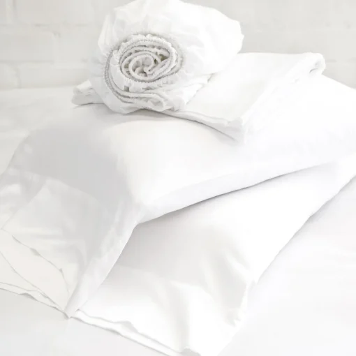 Bamboo Queen Sheet Set, White^Be Home Sale