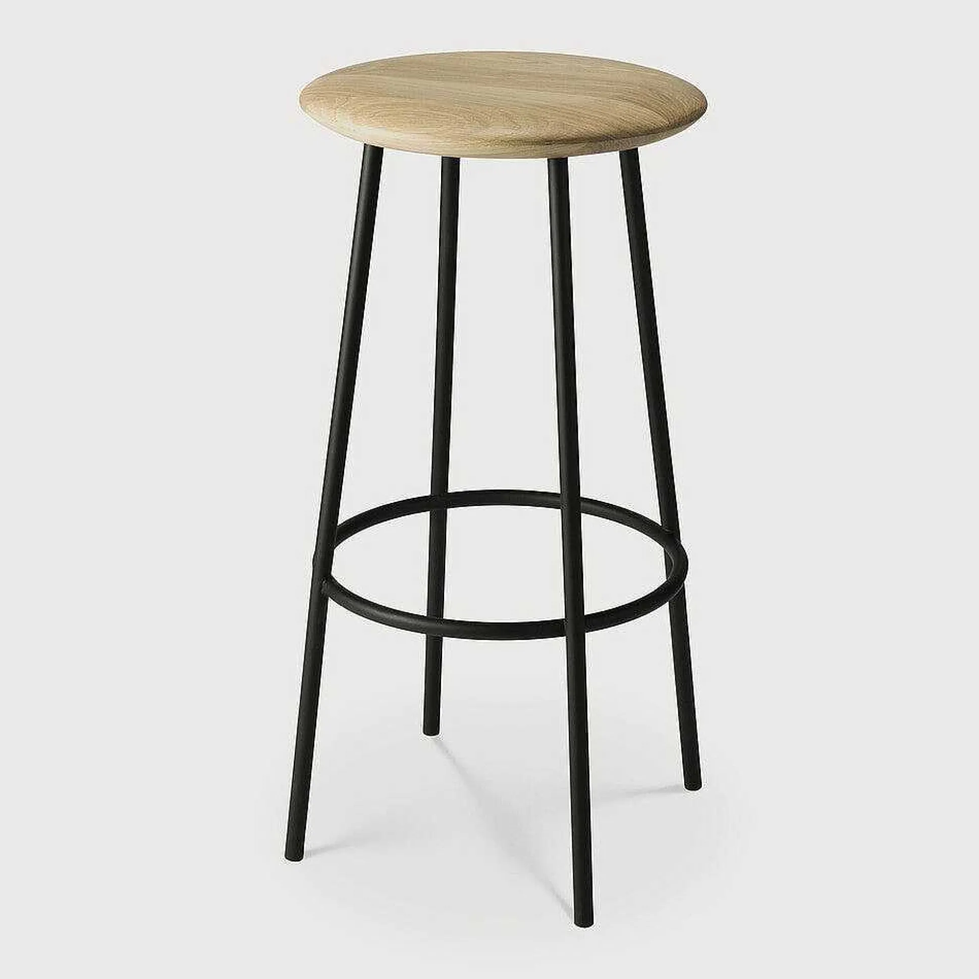 Baretto Bar Stool, Varnished Oak