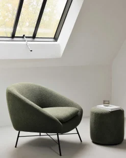Barrow Lounge Chair, Pine Green
