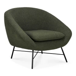 Barrow Lounge Chair, Pine Green