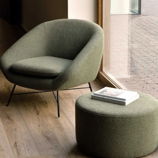 Barrow Lounge Chair, Pine Green