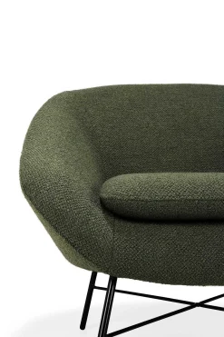 Barrow Lounge Chair, Pine Green