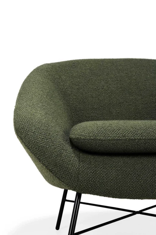 Barrow Lounge Chair, Pine Green