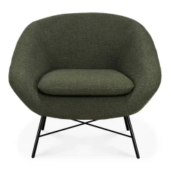 Barrow Lounge Chair, Pine Green