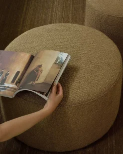 Barrow Pouf, Ginger, 23.5