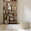 Barrow Pouf, Off White, 23.5"