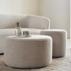 Barrow Pouf, Off White, 23.5