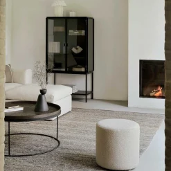 Barrow Pouf, Off White, 15.5