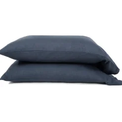 Belgian Linen Cal King Sheet Set, Navy^Be Home Sale