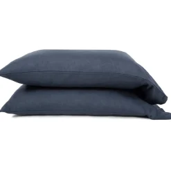 Belgian Linen Queen Sheet Set, Navy^Be Home Cheap