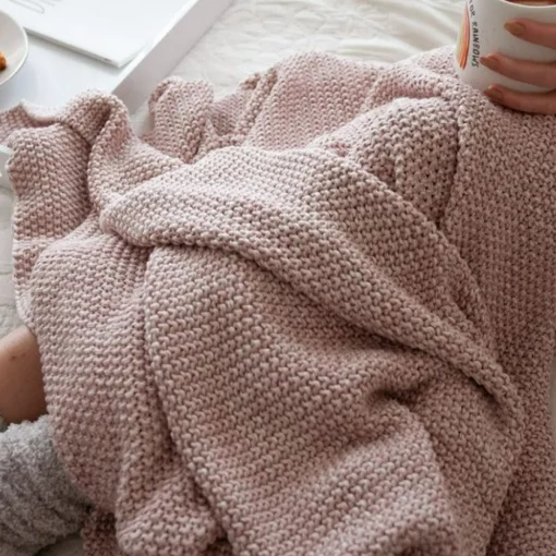 Belmont Marled Throw, Pink^Be Home Discount