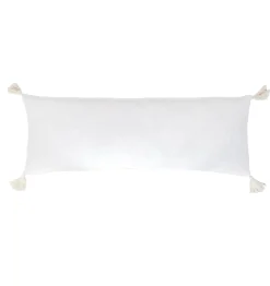 Bianca Rectangular Pillow, White^Be Home Store