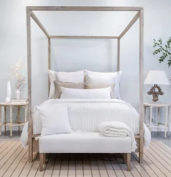 Bianca Rectangular Pillow, White^Be Home Store