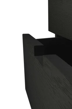 Billy Solid Black Oak Drawer Unit