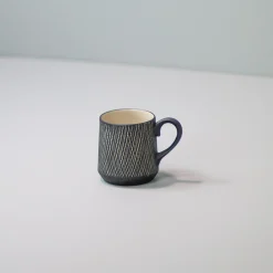 Black Crosshatch Espresso Cups, Set of 4^Be Home Flash Sale
