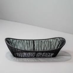 Black Rhythm Wire Oval Basket