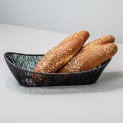 Black Rhythm Wire Oval Basket