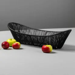 Black Rhythm Wire Oval Basket
