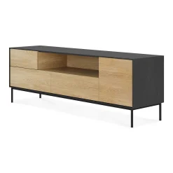 Blackbird Solid Black Oak Media Console